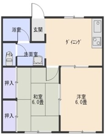 ウイングハイツＡ棟の物件間取画像